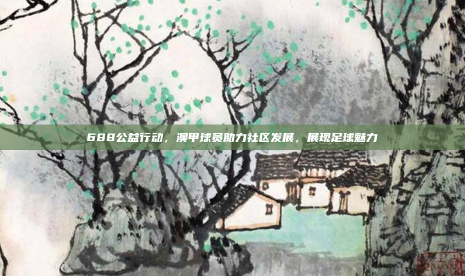 688公益行动，澳甲球员助力社区发展，展现足球魅力