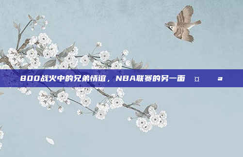 800战火中的兄弟情谊，NBA联赛的另一面🤝💪