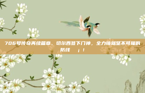 706号传奇再续篇章，切尔西签下门神，全力铸就坚不可摧的防线🛡️！