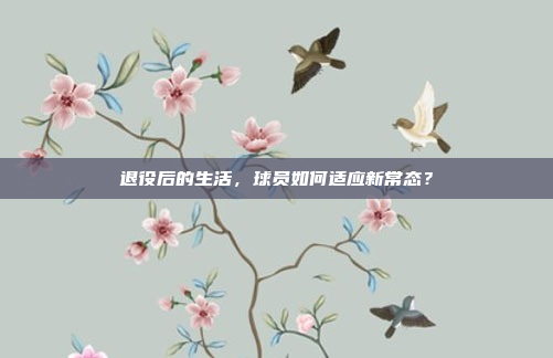 退役后的生活，球员如何适应新常态？