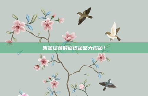 明星球员的训练秘密大揭秘！