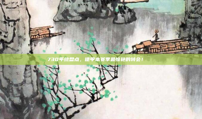 730年终盘点，德甲本赛季最惊艳的转会！🔟