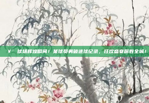 🥳 球场辉煌瞬间！某球员勇破进球纪录，狂欢盛宴席卷全城！